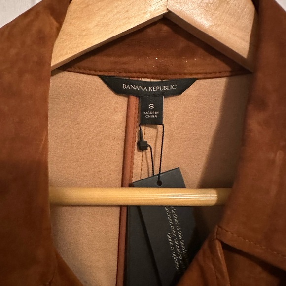 NWT ✨ Genuine Suede Banana Republic Moto Jacket - Small - Picture 3 of 9